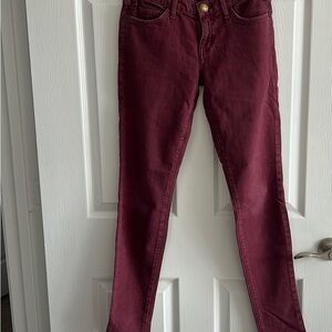 Burgundy Skinny Jeans